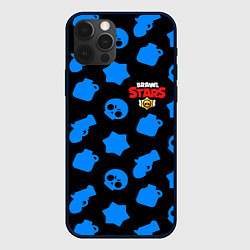 Чехол для iPhone 12 Pro Max Brawl stars patten, цвет: 3D-черный