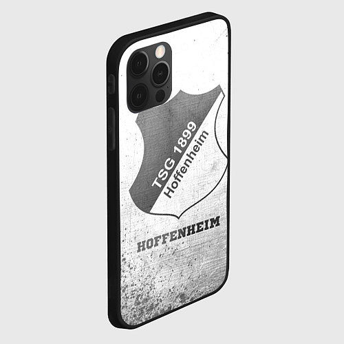 Чехол iPhone 12 Pro Max Hoffenheim - white gradient / 3D-Черный – фото 2