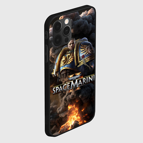 Чехол iPhone 12 Pro Max Captain Titus Warhammer 40000 space marine 2 / 3D-Черный – фото 2