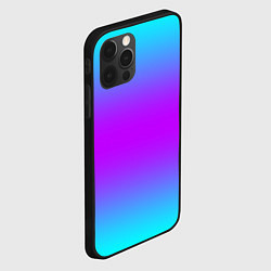 Чехол для iPhone 12 Pro Max Градиент текстура неоновая, цвет: 3D-черный — фото 2