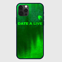 Чехол для iPhone 12 Pro Max Date A Live - green gradient посередине, цвет: 3D-черный