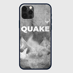 Чехол для iPhone 12 Pro Max Quake - grey gradient посередине, цвет: 3D-черный