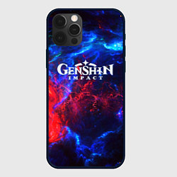 Чехол для iPhone 12 Pro Max Genshin Impact space, цвет: 3D-черный