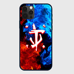 Чехол для iPhone 12 Pro Max Doom битва огней, цвет: 3D-черный