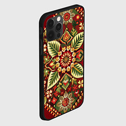 Чехол для iPhone 12 Pro Max Стиль советского ковра узоры и орнамент, цвет: 3D-черный — фото 2