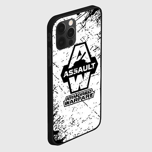 Чехол iPhone 12 Pro Max Armored assault / 3D-Черный – фото 2