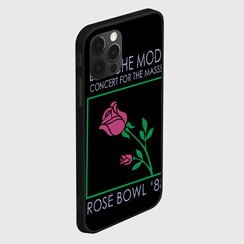 Чехол iPhone 12 Pro Max Depeche Mode - Rose Bowl / 3D-Черный – фото 2