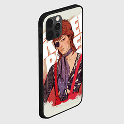 Чехол для iPhone 12 Pro Max David Bowie Rebel, цвет: 3D-черный — фото 2