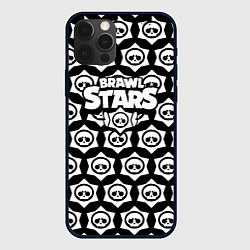 Чехол для iPhone 12 Pro Max Brawl stars logopattern, цвет: 3D-черный