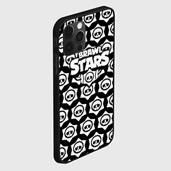 Чехол для iPhone 12 Pro Max Brawl stars logopattern, цвет: 3D-черный — фото 2