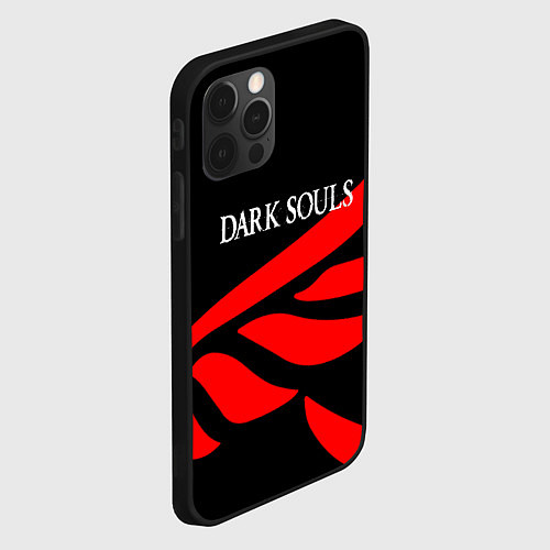 Чехол iPhone 12 Pro Max Dark souls game wings / 3D-Черный – фото 2