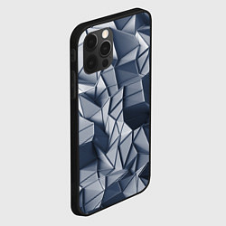 Чехол для iPhone 12 Pro Max Геометрические грани, цвет: 3D-черный — фото 2