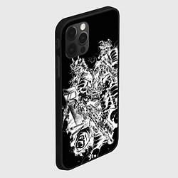 Чехол для iPhone 12 Pro Max Демоны cамураи с оружием, цвет: 3D-черный — фото 2