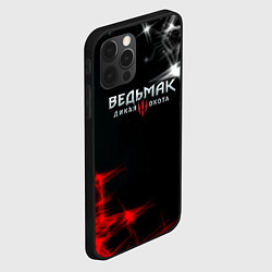 Чехол для iPhone 12 Pro Max Ведьмак дым, цвет: 3D-черный — фото 2