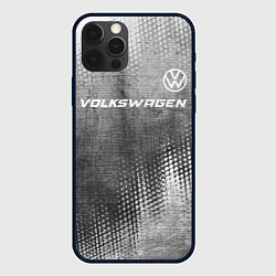 Чехол для iPhone 12 Pro Max Volkswagen - grey gradient посередине, цвет: 3D-черный