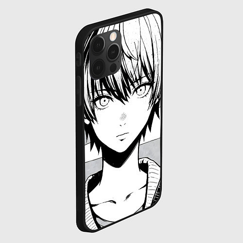 Чехол iPhone 12 Pro Max A boy manga / 3D-Черный – фото 2