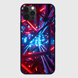 Чехол для iPhone 12 Pro Max Неоновые трубки, цвет: 3D-черный