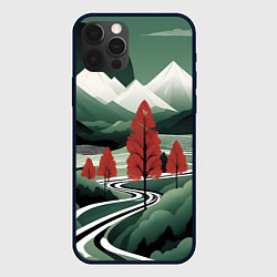 Чехол для iPhone 12 Pro Max Дорога на природу, цвет: 3D-черный