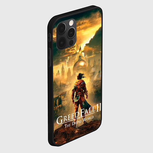 Чехол iPhone 12 Pro Max Герой Greedfall 2 the dying world / 3D-Черный – фото 2