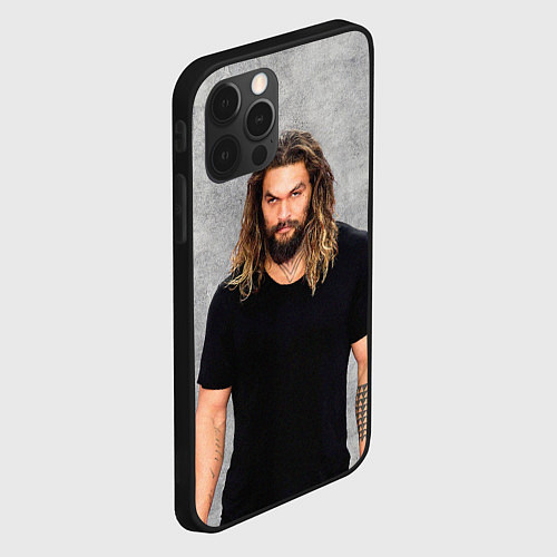 Чехол iPhone 12 Pro Max Jason Momoa / 3D-Черный – фото 2