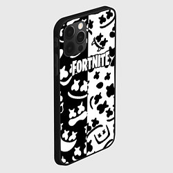 Чехол для iPhone 12 Pro Max Fortnite patten Marshmello, цвет: 3D-черный — фото 2