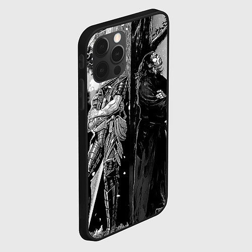 Чехол iPhone 12 Pro Max Berserk and Miyamoto Musashi / 3D-Черный – фото 2