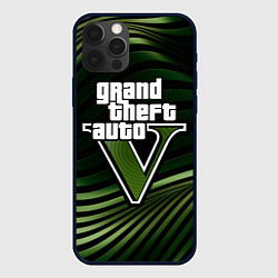 Чехол для iPhone 12 Pro Max Grand Theft Auto V - logo, цвет: 3D-черный