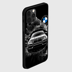 Чехол для iPhone 12 Pro Max BMW абстрактный дым, цвет: 3D-черный — фото 2