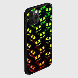 Чехол для iPhone 12 Pro Max Marshmello кислотный, цвет: 3D-черный — фото 2