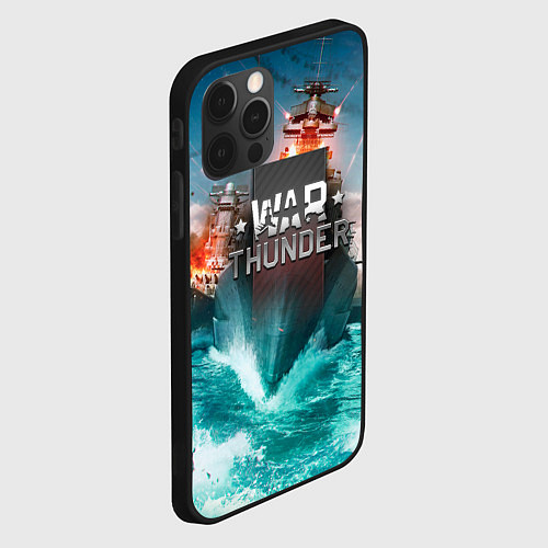 Чехол iPhone 12 Pro Max Wartunder корабль авианосец / 3D-Черный – фото 2