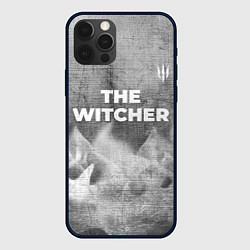 Чехол для iPhone 12 Pro Max The Witcher - grey gradient посередине, цвет: 3D-черный