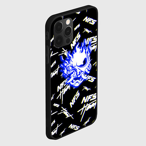 Чехол iPhone 12 Pro Max NFS samurai logo / 3D-Черный – фото 2