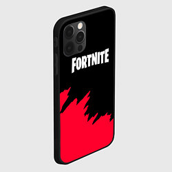 Чехол для iPhone 12 Pro Max Fortnite розовые краски, цвет: 3D-черный — фото 2