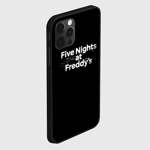 Чехол iPhone 12 Pro Max Friday Night Funkin logo / 3D-Черный – фото 2