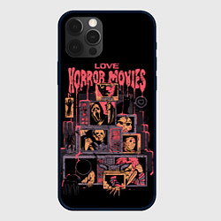 Чехол для iPhone 12 Pro Max Love horror movies, цвет: 3D-черный