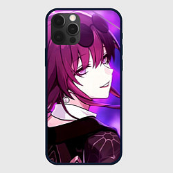 Чехол для iPhone 12 Pro Max Honkai Star Rail Kafka violet light, цвет: 3D-черный