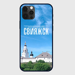 Чехол для iPhone 12 Pro Max Град Свияжск музей-заповедник, цвет: 3D-черный