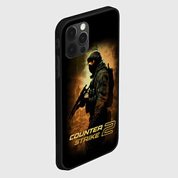 Чехол для iPhone 12 Pro Max Counter strike спецназовец, цвет: 3D-черный — фото 2