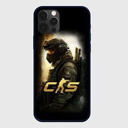 Чехол для iPhone 12 Pro Max Counter strike спецназовец, цвет: 3D-черный