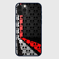 Чехол для iPhone 12 Pro Max Marshmello pattern, цвет: 3D-черный