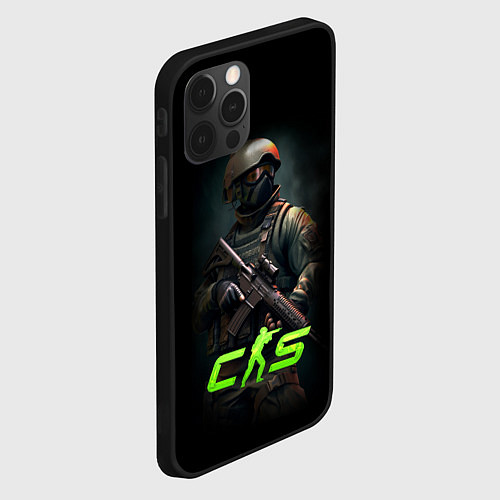 Чехол iPhone 12 Pro Max CS counter terrorist / 3D-Черный – фото 2