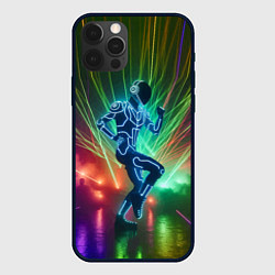 Чехол для iPhone 12 Pro Max Neon cyber dance - ai art fantasy, цвет: 3D-черный