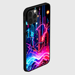 Чехол для iPhone 12 Pro Max Neon fantasy - ai art, цвет: 3D-черный — фото 2