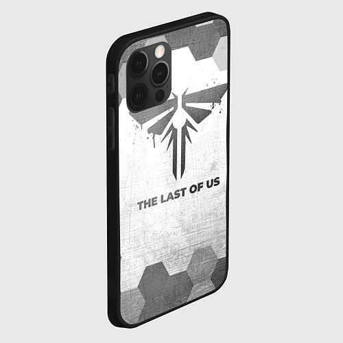 Чехол iPhone 12 Pro Max The Last Of Us - white gradient / 3D-Черный – фото 2