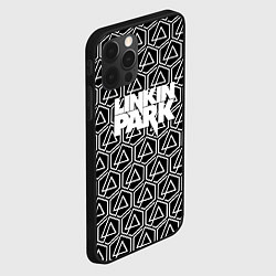 Чехол для iPhone 12 Pro Max Linkin park pattern, цвет: 3D-черный — фото 2