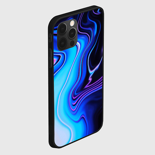 Чехол iPhone 12 Pro Max Abrupt neon colors / 3D-Черный – фото 2