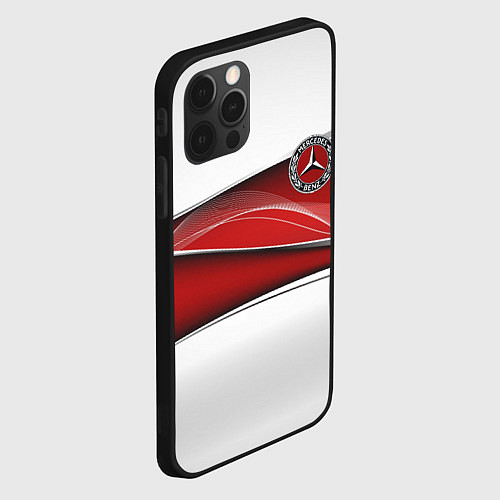 Чехол iPhone 12 Pro Max Mercedes benz авто / 3D-Черный – фото 2