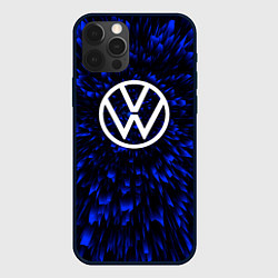 Чехол для iPhone 12 Pro Max Volkswagen blue energy, цвет: 3D-черный