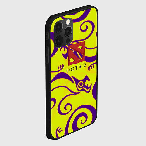 Чехол iPhone 12 Pro Max DOTA2 dragon / 3D-Черный – фото 2