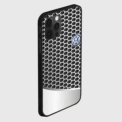 Чехол iPhone 12 Pro Max Volkswagen metal motors / 3D-Черный – фото 2